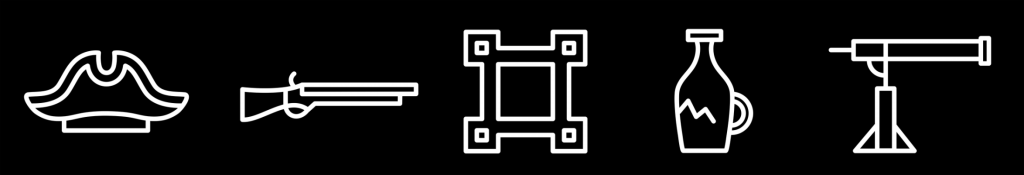 Une iconographiqe créée par Taktik design pour le Fort Chambly.