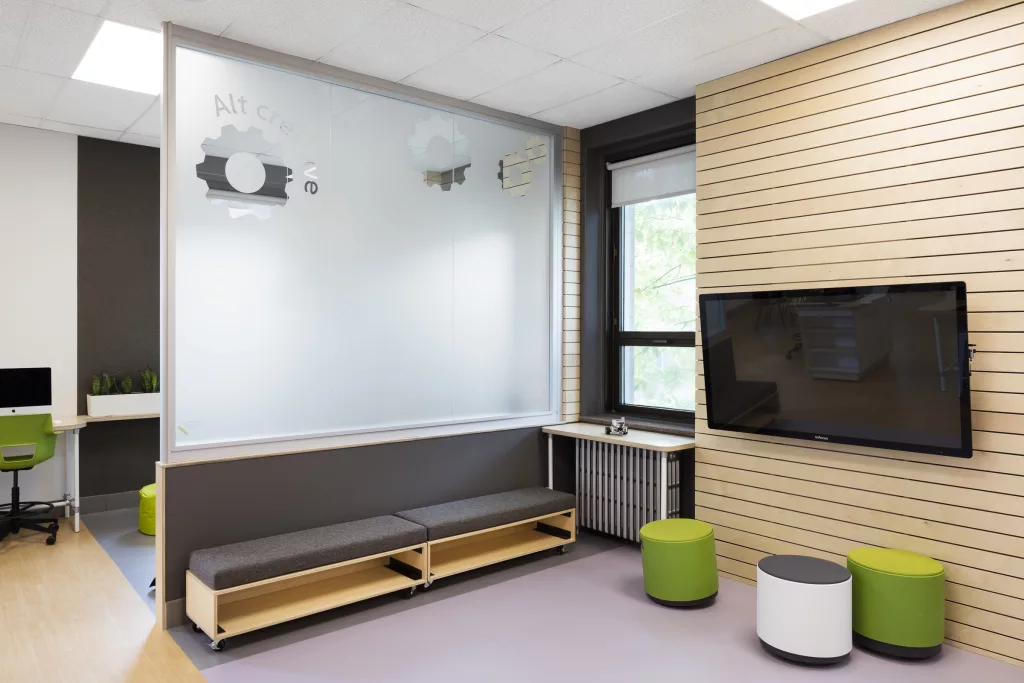 Un espace de création de la Alt-O-Tech du Pensionnat du Saint-Nom-de-Marie.