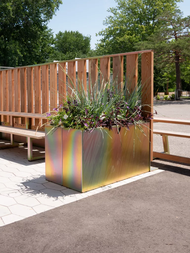 Exemple en situation du bac Buisson, conçu et fabriqué par Taktik Design.
