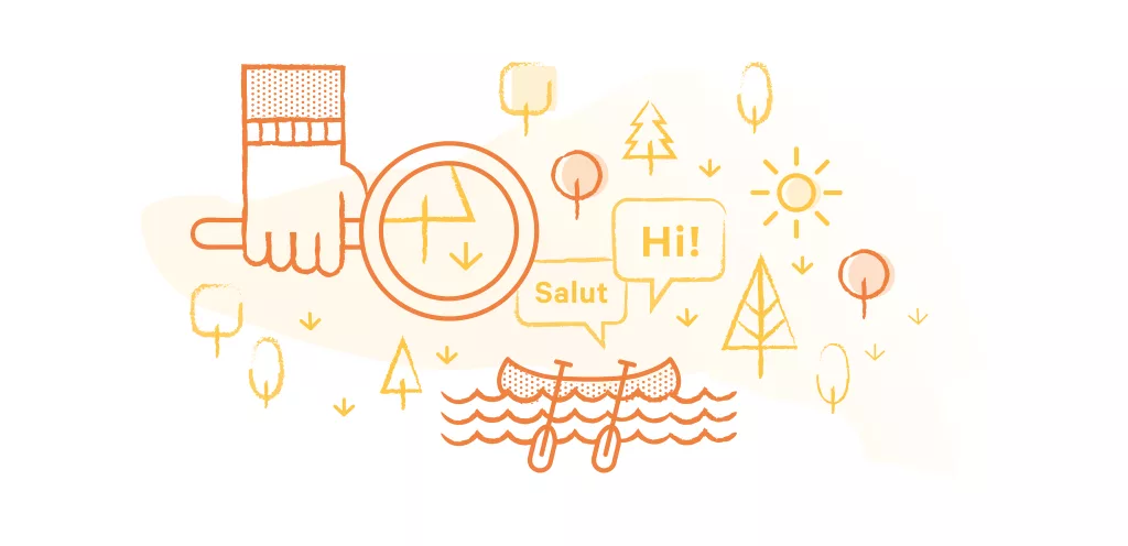Illustriation d'activités se déroulant au camp du collège Sainte-Anne.