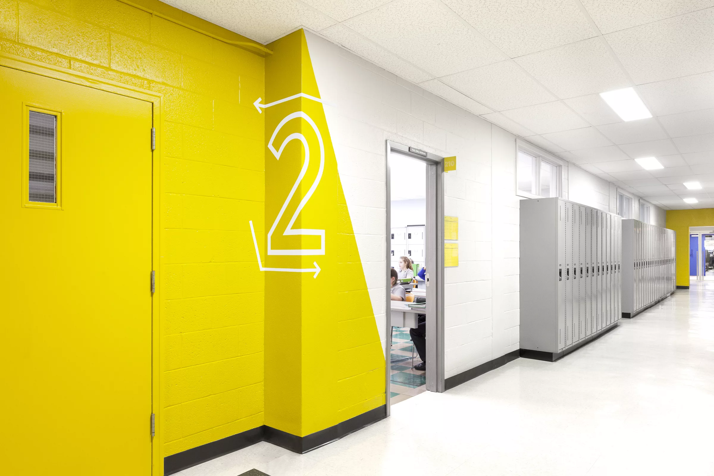 Les couleurs et les chiffres font partie de la nouvele identité visuelle des lieux du Collège Ville-Marie.