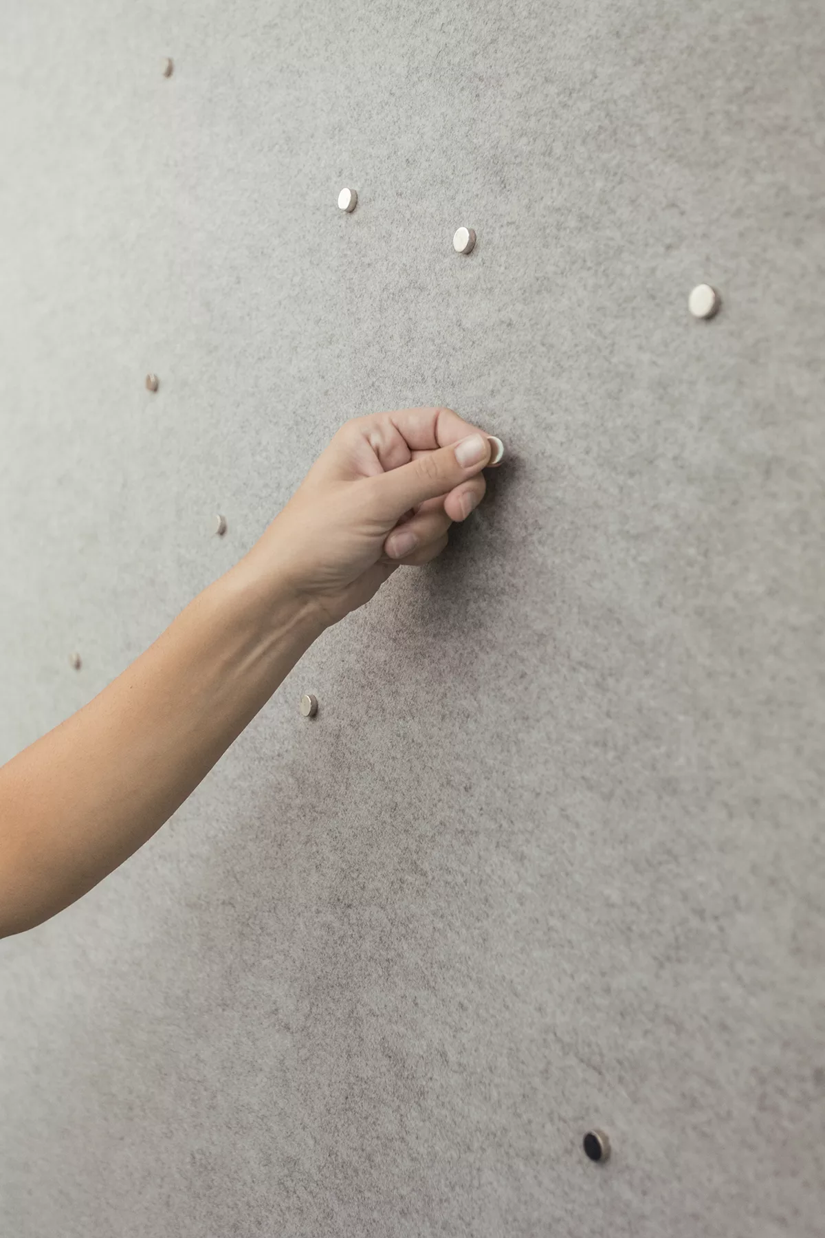 Un babillard feutré.