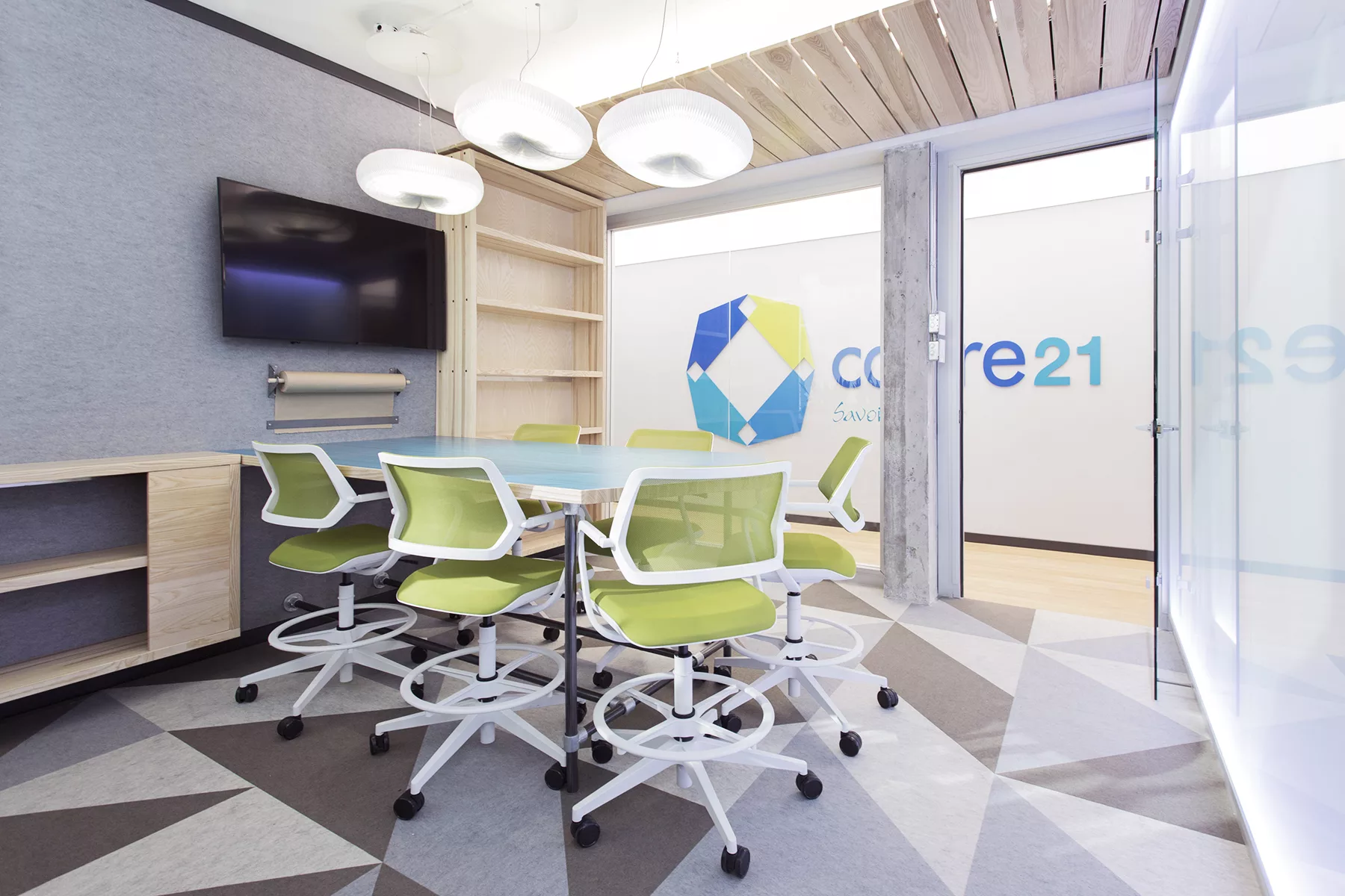 L'une des plus petites salles de formation
Cadre 21 de la FEEP.