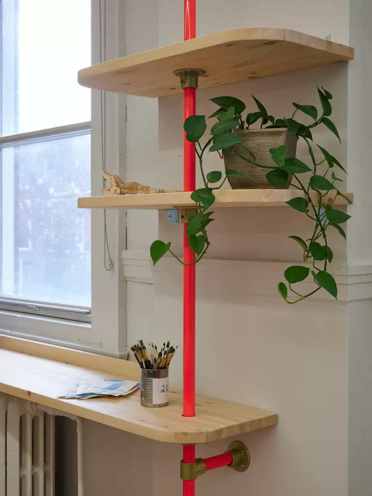 Exemple en situation de l'utilisation de la structure de mobilier Taktik Clik.