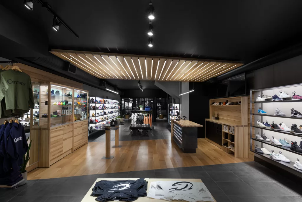 Vue d'ensemble de la boutique Exclucity de Toronto.