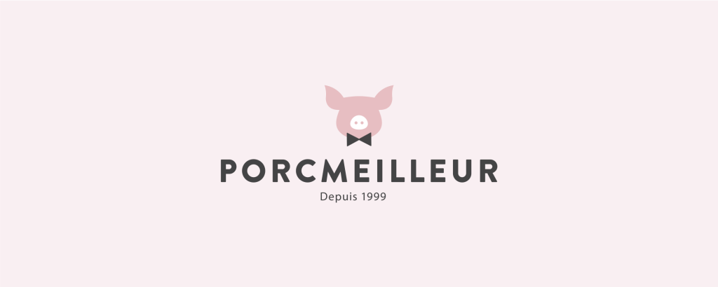Logo porcmeilleur créé par Taktik design.