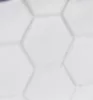 Texture de tuiles hexagonales blanches.